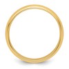 Black Bow Jewelry 2.5mm to 6mm 14K Yellow Gold Half Round Ridged Edge Standard Fit Band - 2 of 4