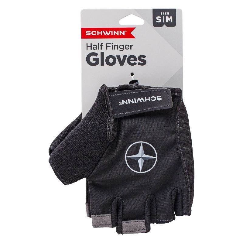 Schwinn Bike Half-Finger Gloves - Black, 2 of 10