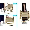 MPM Foldable Camp Chair, Portable Folding Chair, Collapsible Arm Chair, For Picnic, Camping - 4 of 4