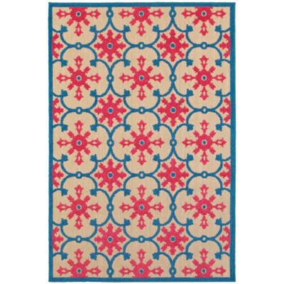 Oriental Weavers Cayman 190L9 Pink/ Blue Indoor/Outdoor Area Rug - 9'10" x 12'10"