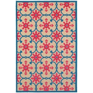 Oriental Weavers Cayman 190L9 Pink/Blue Indoor/Outdoor Area Rug - 3'10" x 5'5" - 1 of 3