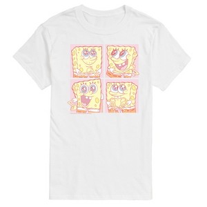 Men's - Spongebob Squarepants - Cute Face Grid Short Sleeve Graphic T-Shirt - 1 of 4