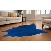 Cobalt Cowhide Hand Knotted Area Rug - 2 of 4