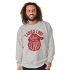 Xmas Ladies Love The Beard Santa Men's Crewneck Sweatshirt Brisco Brands - 2 of 4