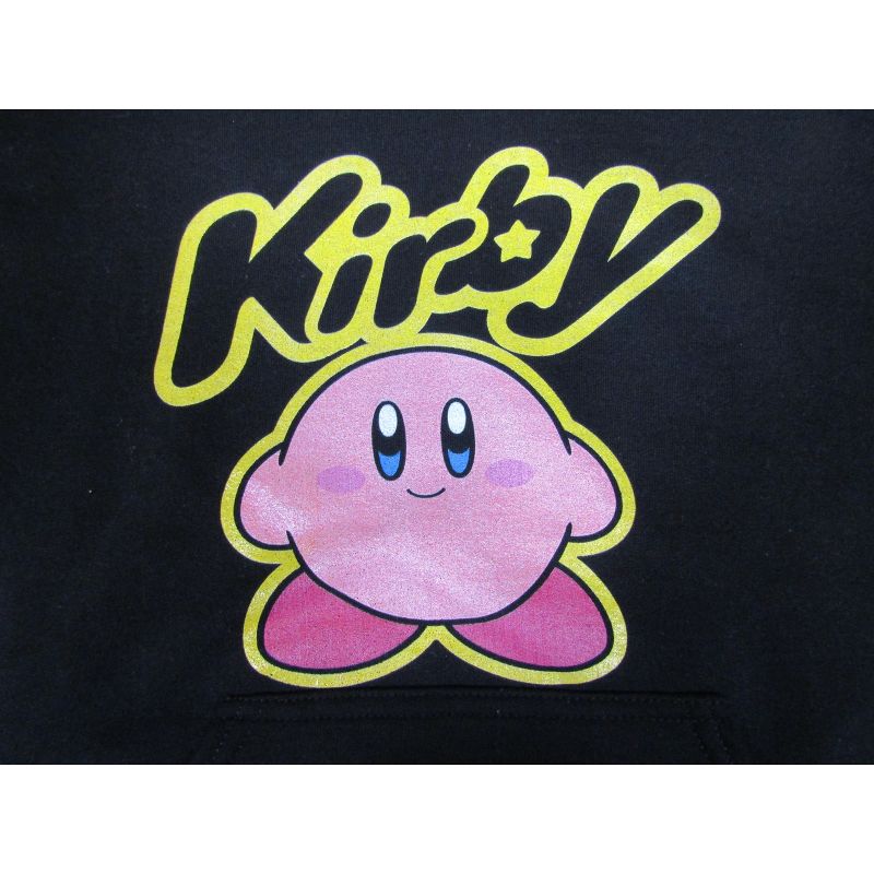 Kirby Logo and Character Boy's Black Sweatshirt, 2 of 3