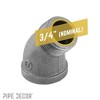 Pipe Decor 3/4 in. Black 45 Degree Street Elbow - 3 of 4