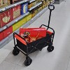 HTUTWOO Collapsible Wagon Cart, Beach Folding Wagon Cart, Lightweight, for Camping, Picnic, Pets, Fishing, Beach - 3 of 4