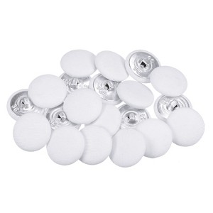 Unique Bargains Metal Shank Round Cloth Covered DIY Sewing Buttons 20 Pcs - 1 of 4