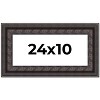 PosterPalooza | Panoramic 3.5" Wide Ornate Black Frame - UV Acrylic, Foam Board Backing, Hanging Hardware - 2 of 4
