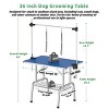 Heavy Duty Pet Grooming Table with Adjustable Arm and Non Slip Surface,Dog Drying and Trimming Table for Large and Medium Pets–LAOTIES - 2 of 4