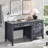 53" Farmhouse Home Office Desk, Writing Desks with File Cabinet & Drawer - 2 of 4