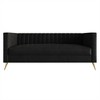 Home Design Weiss Velvet Square Arm Sofa - 3 of 4