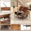 LIVAREEmlen Lift Top Coffee Table with Storage - 31.5" Adjustable Height Living Room Table - 4 of 4