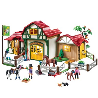 playmobil horse stable set