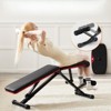 VisioGear Home Gyms, Adjustable Workout Bench for Home Gym, Foldable Bench Press for Full Body Exercise, Black, 53.1"*15.9"*21.4" - 4 of 4