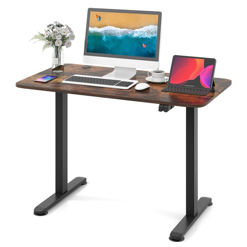 Costway Electric Standing Desk Height Adjustable Sit to Stand Computer Workstation Home Office, 1 of 10