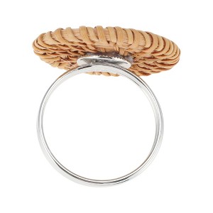 Unique Bargains Napkin Rings Rattan Metal Brown 1 Pc - 1 of 3