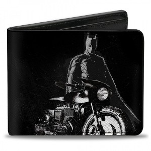 Adult The Batman and Batcycle Silhouette Pose Bi-Fold Wallet - 1 of 3