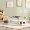 Whisen 3 Piece Kids Table and Chair Set with Tabletop Blackboard, Storage & Bookshelves, Perfect Gift for Kids - 2 of 4