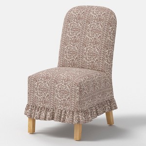 Replacement Ruffled Slipcover Only for Rounded Back Dining Chair - Threshold™ - 1 of 4