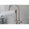 PAGED Floor Mounted Shower Head High Flow Freestanding Tub Filler Faucet with Handheld Shower Head for Bathroom - 2 of 4