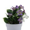 Unique Bargains Artificial Plants Morning Glory Hanging Basket Plastic 3.94"x3.94"x7.87" 1 Pcs - 4 of 4