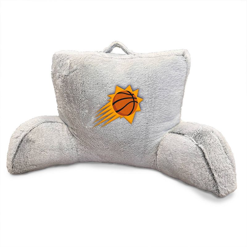 NBA Phoenix Suns Faux Fur Logo Backrest Support Pillow, 1 of 2