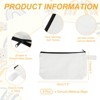 Unique Bargains Canvas Plain Zipper Toiletry Makeup Organizing Bags 8 Pcs - 2 of 4