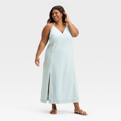 Women's Cami Denim Maxi Dress - Universal Thread™ Light Wash