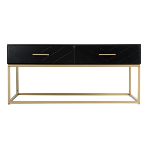 Ellias Coffee Table Black/Gold - Finch - image 1 of 4