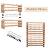 HOMCOM Stackable Wine Rack, Modular Storage Shelves, 72-Bottle Holder, Freestanding Display Rack for Kitchen, Pantry, Cellar, Natural - 4 of 4