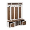 PAGED Freestanding Coat Racks with 2 Drawers and Shelves,Hall Tree with 7 Hooks and Metal Handles,Entryway Furniture for Hanging Clothes - 4 of 4