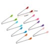 Unique Bargains Stainless Steel Silicone Tips Cooking Grilling Food Tongs 8 Pcs - 2 of 4