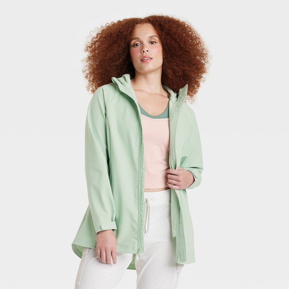 Women's Bonded Rain Jacket - All in Motion™ Fern Green XXL