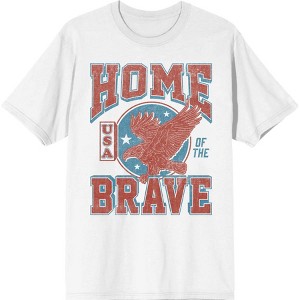 USA Home of the Brave Men's Crew Neck Short Sleeve Tee - 1 of 2