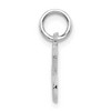 Black Bow Jewelry 14k White Gold, Sadie Collection, Mini Satin Script Initial C Charm - 2 of 4