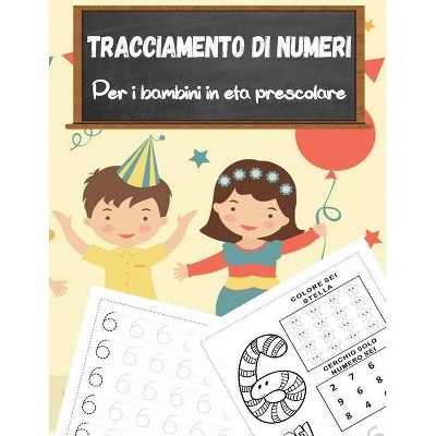 Libro di ricalco dei numeri per bambini in età prescolare - by  Sandra Jacobsen (Paperback)