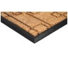 HomeRoots 24" X 36" Natural and Black Coir Geometric Outdoor Door Mat - 4 of 4