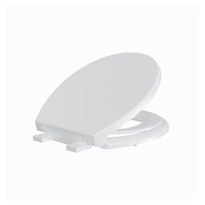 CuisinSmart 17"/19" Toilet Seat, Quick-Attach Hardware with Grip-Tight Bumpers, Quick-Release, Slow-Close Toilet Seat - 1 of 4