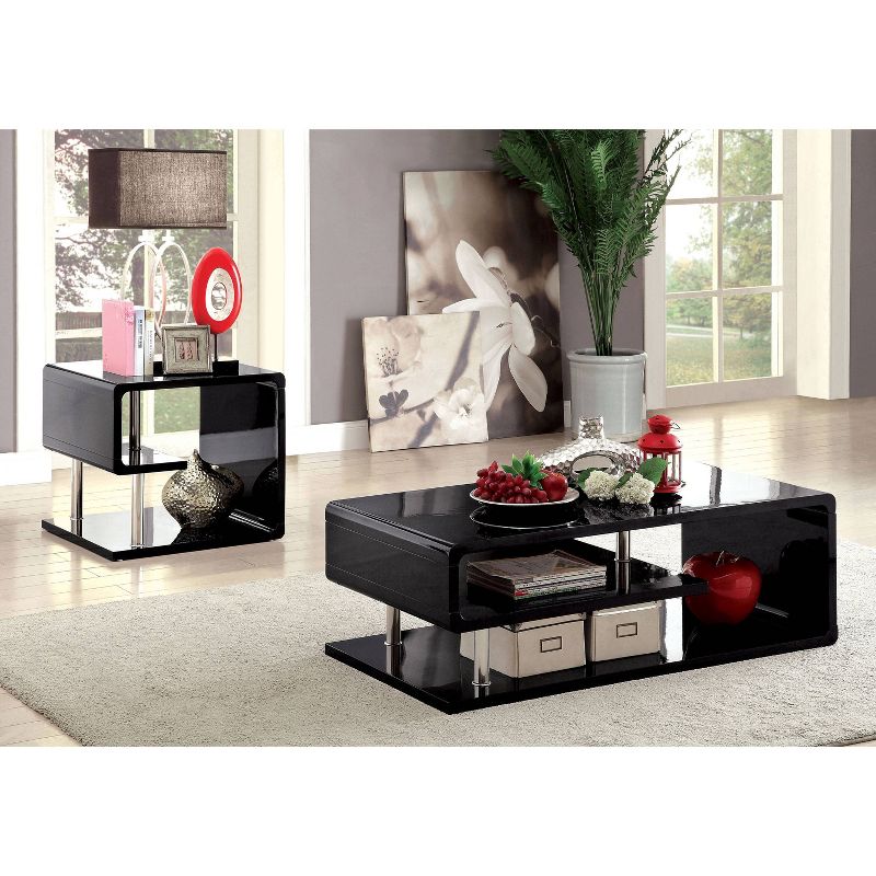 2pc Clive Glossy Coffee and End Table Set - HOMES: Inside + Out, 3 of 13