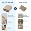 2x6FT Jute Washable Area Rug for Living Room, Modern Non-Slip Outdoor Rug for Patio, Non-Shedding Stain Resistant Soft Carpet for Bedroom - 3 of 4
