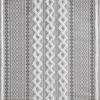 SEVOBAL Shower Curtain Cotton Fabric Aztec Print Tufted Chenille Waterproof Machine Washable 12 button holes, Gray, 72"*72"*0.13" - 2 of 4