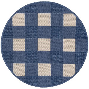 Courtyard CY6443 Power Loomed UV Resistant, Stain Resistant, Non-Shedding Indoor/Outdoor Rugs - Safavieh - 1 of 3