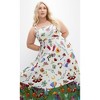 Women's Plus Size Annabel Print Maxi Dress - ivory | CITY CHIC - 2 of 4