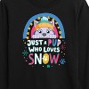 Boys' - Paw Patrol - Just A Pup Who Loves Snow Long Sleeve Graphic T-Shirt - 2 of 4