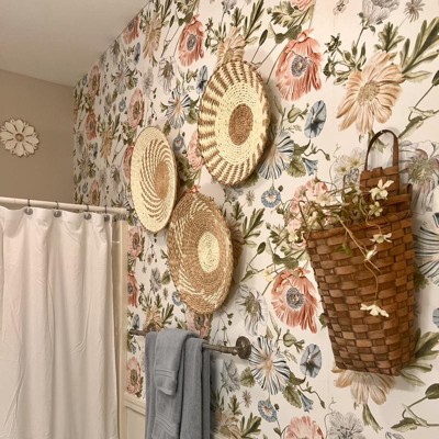 Vintage Poppy Floral Peel And Stick Giant Wall Decal - Roommates : Target