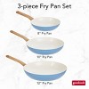 GoodCook 3pk Healthy Ceramic Fry Pan Set: Nonstick, Stainless Steel, 8", 10", 12" Frying Pans, Induction & Gas Compatible - 2 of 4