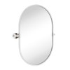 TEHOME Pill Oval Metal Framed Tilting Wall Mounted Bathroom Vanity Mirror - 3 of 4