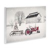 Stupell Industries Festive Red Christmas Tractor Niveous Countryside Flurries Wall Plaque Art, 19" x 13" - 2 of 4