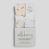 Milkberry Silky Soft 2 Pack Muslin Swaddle Blanket 100% Rayon of Bamboo Blankets for Girls & Boys - 3 of 4